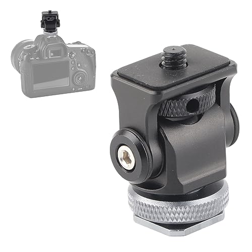 Keenso Accesorio Duradero para Cámara con Soporte de Zapata para Entusiastas de la Fotografía, Soporte para Monitor de Aleación de Aluminio de Calidad con Tornillo de 1/4 Pulgadas, de Zapata - imagen 3