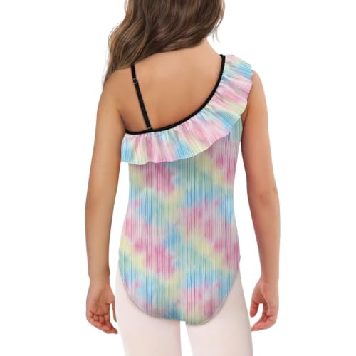 Image of Girls Swimsuit One Piece Ruffle Swimsuit Non-Slip Straps UPF 50+ for Girls Size 3-14 Years