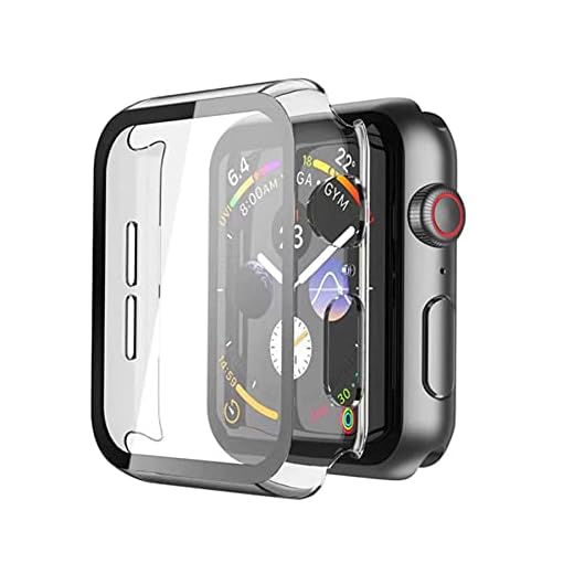 Capa Silicone Incolor com Película 5D Compatível Apple Watch 7 (45mm)