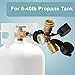 SHINESTAR Propane Tank Splitter with Gauge, Propane Y Splitter for BBQ Grills, Camping Stoves, Gas Burners, Heater and More