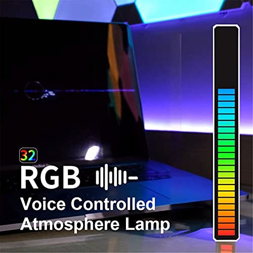 2-Pack Rgb Led Strip Lights Sound Activated Usb Charging Music Sync Kit With 32Bit Sound App Control Sync Sound Activated Bar 18 Scene Modes Voice Reactive Voice-Activated Pickup Rhythm Lights #TOP3