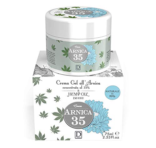 Dulàc - Arnica 35 HEMP - Gel crema a base de árnica concentrada al 35% & Aceite de Cáñamo - 99% natural (75 ml)