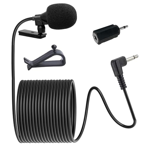 NewTH 3.5mm Microphone HD Voice Assembly Car Radio Mic Replacement for Kenwood...