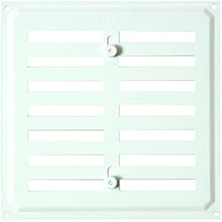 Persianas Regulables Brinox B70380D - Rejilla con persiana (17 x 17 cm) color lacado blanco