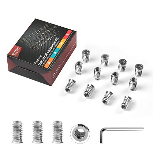 Dadi Filettati M8x17mm per Mobili,120 pezzi Dadi