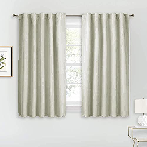 Image of LINENWALAS Cotton Curtains Set of 2, Canvas Window Curtains for Home Decor Curtains for Living Room, Bedroom, Hangs Elegantly with Back Loops (4.5x6 ft, Silver)