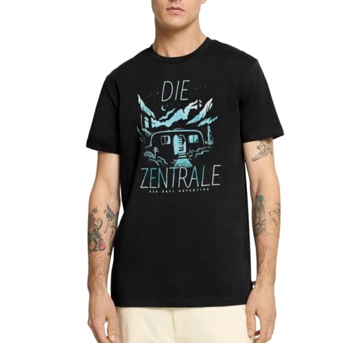 Spreadshirt Die DREI Fragezeichen Die Zentrale Wohnwagen Männer Premium T-Shirt 4XL Schwarz