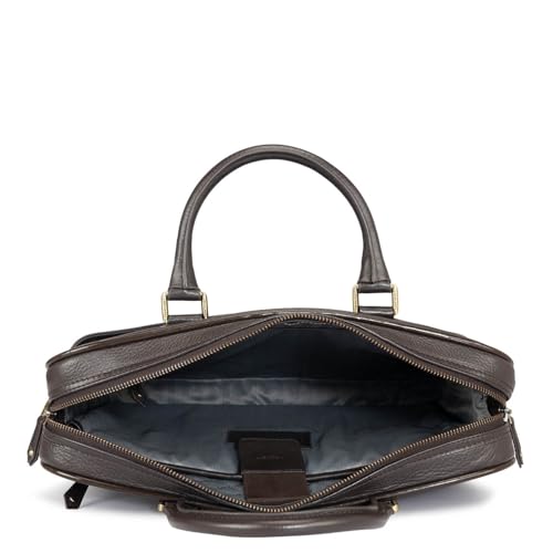 Image of Da Milano Leather Laptop Bag for Men & for Women - Fits Up To 15 inch Laptop (6166A)