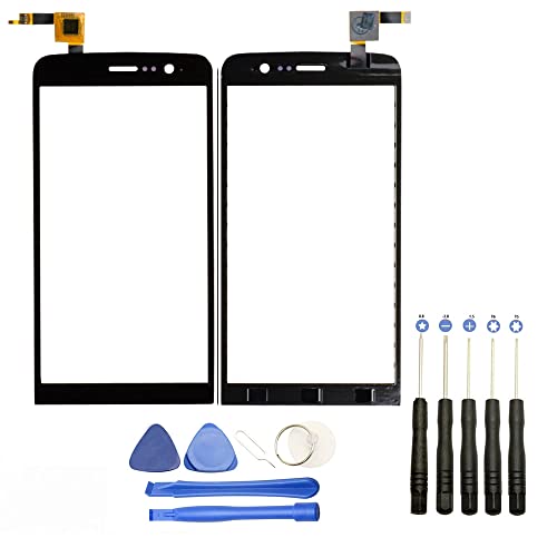 Visiodirect® Vitre écran Tactile Compatible avec Wiko Slide Noir+ Kit Outils
