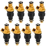 BOMLING Fuel Injectors Set Compatible with Ford 4.6 5.0 5.4 5.8 E150 E250 E350 F150 F250 F350 Mustang Thunderbird Lincoln Town Car 1986-2005 Engines - Replaces 0280150943, Pack of 8