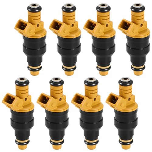 BOMLING Fuel Injectors Set Compatible with Ford 4.6 5.0 5.4 5.8 E150 E250 E350 F150 F250 F350 Mustang Thunderbird Lincoln Town Car 1986-2005 Engines - Replaces 0280150943, Pack of 8