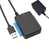 SASADA SATA USB 変換ケーブル SATA3 USB変換アダプター 2.5インチ/3.5インチ HDD SSD用 16TBまで Win10/Mac SATAII/III ハードドライブ 二台同時 データお引越し UASP 6Gbps転送