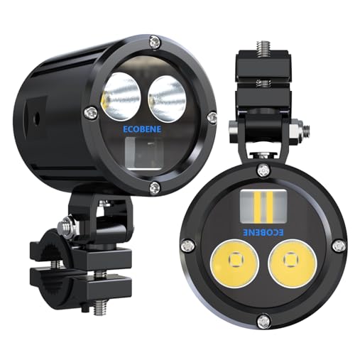 Walbryka 7000 LM Steel Waterproof Wireless High Led Auxiliary Light for Motorcycle KD35