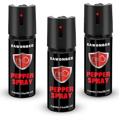 Pepper Spray 3 Pack, Maximum Strength Spray Self Defense, 2oz Powerful for Hiking, Camping, Outdoor Personal Protection Cover