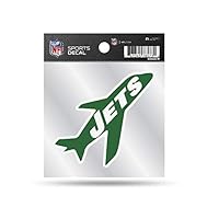 Rico Industries NFL New York Jets Retro 10,2 x 10,2 cm kleiner Stil Aufkleber