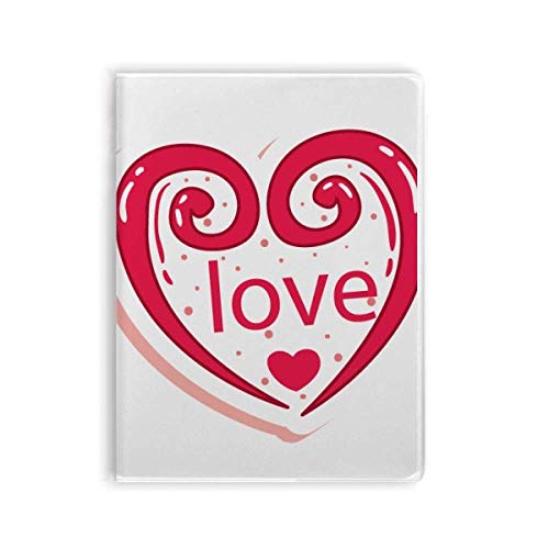 Carnet de Saint-Valentin au motif cœur rose pour journal intime