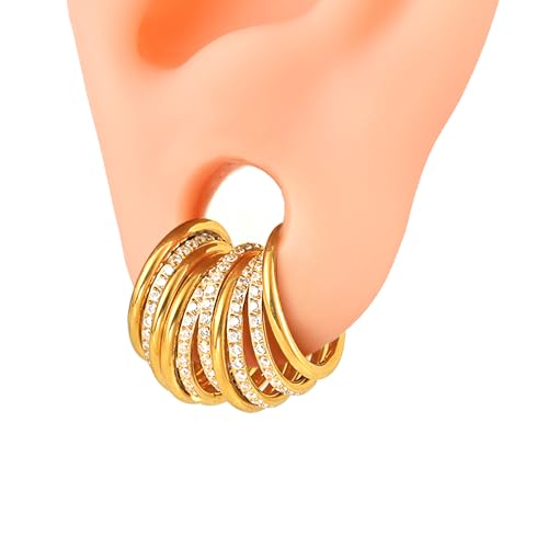 Casvort 5/10 PCS 16G Seamless Septum Nose Piercing Rings Zirconia Segment Tragus Hoop Rings 316 Stainless Steel Helix Ring Stack Clickers Ear Plugs Hangers Women Body Jewelry