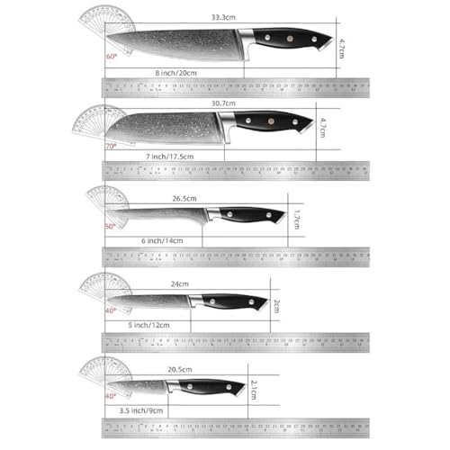 Set Cuchillos Cocina 5 Piezas Acero Inox Base miniatura 2