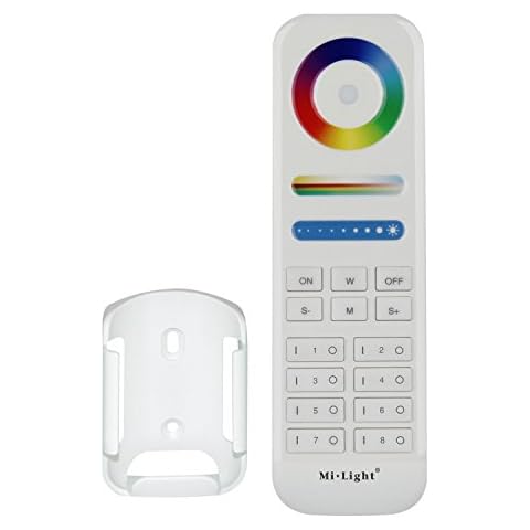 LIGHTEU®, Miboxer Milight 8 Zone RGBCCT Remote Control, 2.4GHz Compatible with Miboxer RGBCCT Series Lamps and Controllers, fut089 Cover