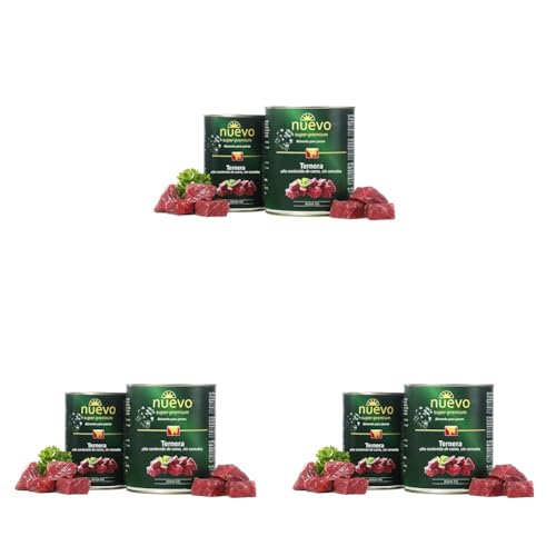 NUEVO Lata Perro Adulto: Ternera, 800 g, Perro (Paquete de 3)