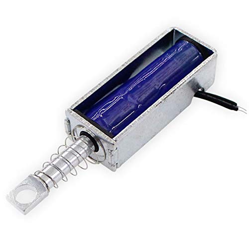 MEETOOT Rectangular Sucker Electromagnet 5V 10N Push Pull Type Electric Electromagnet Solenoid Frame Electromagnet for Electromagnetic Lock Solenoid Valve