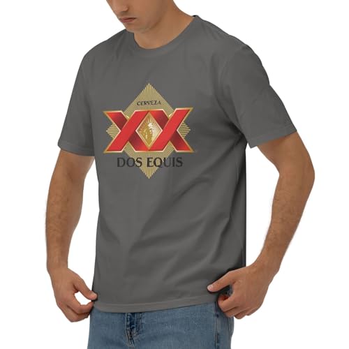 Cerveza Xx Dos Equis Logo Men's 170g Combed Cotton Short Sleeve T-Shirt4