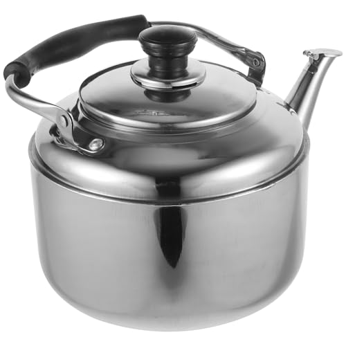 DOITOOL Tetera de acero inoxidable de 3 litros, tetera de té, servidores de café, jarra de agua fría y caliente, jarra de agua para el hogar y la cocina