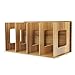 Produktbild RUIXIB Abnehmbar Holz Schreibtisch Organizer Stehsammler Archivsammle DIY Buchablagen mit 4 Fächer Katalogsammler für Bücher Ordner Zeitschriften Notizbücher CD Halter