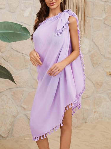 Image of QIANXIZHAN Women's Swimsuit Cover Up,Beach Sarong Wrap Bottom Coverup