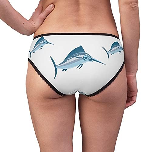 Swordfish Jumping Panties, Swordfish Jumping Underwear, Briefs, Cotton Briefs, Funny Underwear, Panties For Women