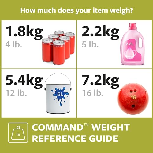 3M Command 17202 - Bandas adhesivas para colgar en la pared, 4 pares, color blanco