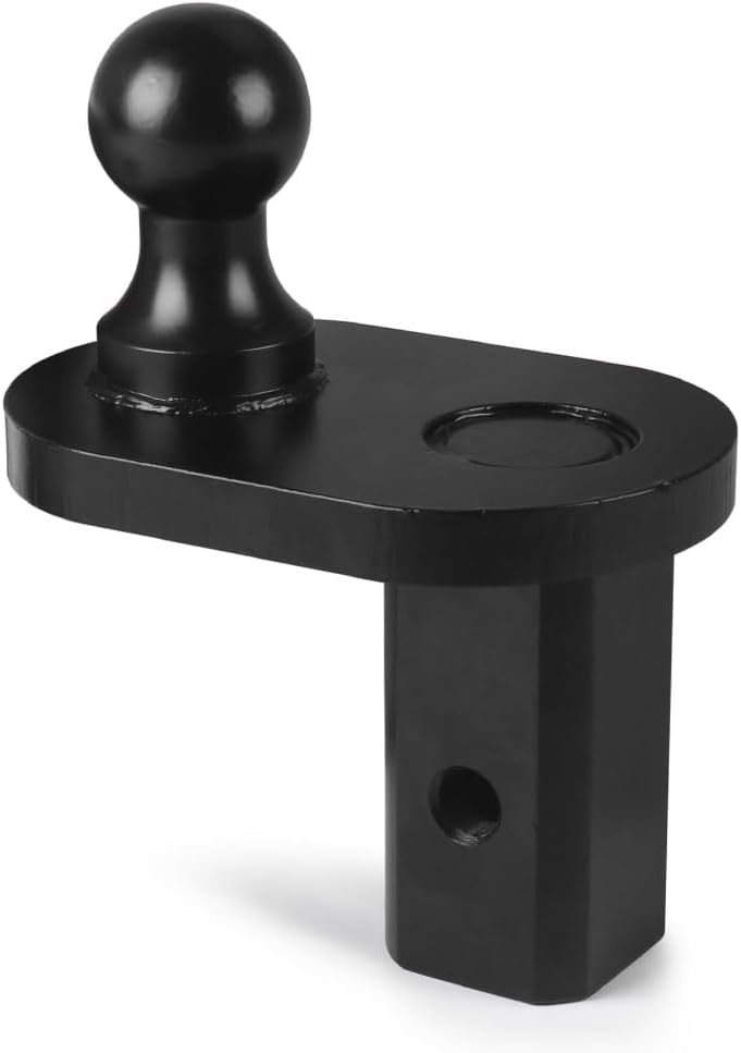 Gooseneck Trailer Hitches Compatible with Turnoverball,4" Offset Ball Extender Heavy Duty Hitch for Flatbed Trailer RV,2-5/16 Inch Diameter Ball/20000 lbs GTW/ 5000 lbs VTW GNXA4085