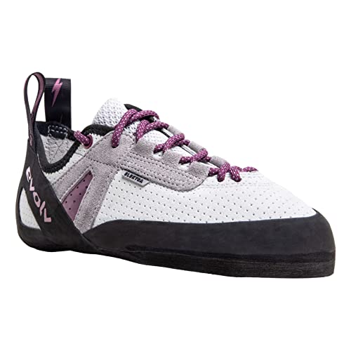 Evolv Elektra Lace Climbing Shoes - Women's Silk White/Grape 8.5 #TOP1