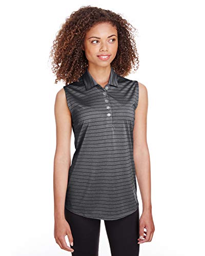 Puma Golf Ladies' Rotation Stripe Sleeveless Polo XL PUMA BLACK