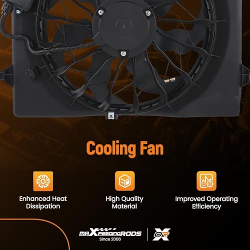 Image of maXpeedingrods Cooling Fans Assembly for Kia Optima 2016 2017 2018 2019 2020, 25380D5200 25380D5210 621572