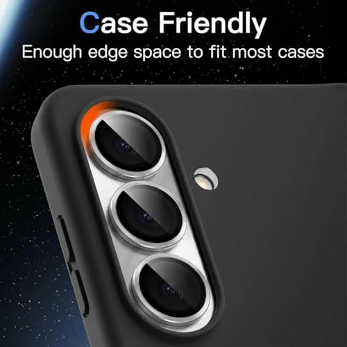 Image of PACK OF 2 Camera Lens Protector for Samsung Galaxy S26 / S26 Plus Silver AR AF Coated 9H Tempered Glass Camera Guard, Anti Drop Scratch Resistant Camera Lens, Case Friendly Waterproof Heavy Duty UHD Clear Camera Cover