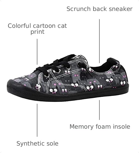 Image of Skechers BOBS Women's Beach Bingo-Kitty Pack Sneaker, Black /Black, 6 M US