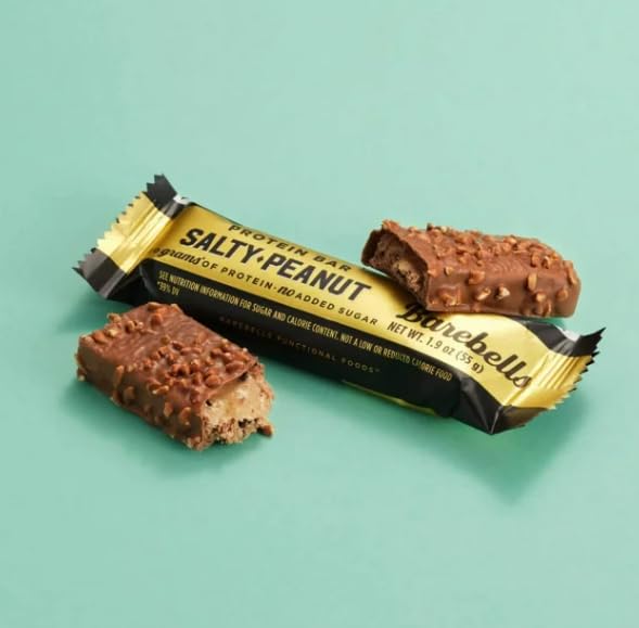 Bareballs Protein Bars with 20g High Protein, 1.9oz Bars, Salty Peanut - 4 Count