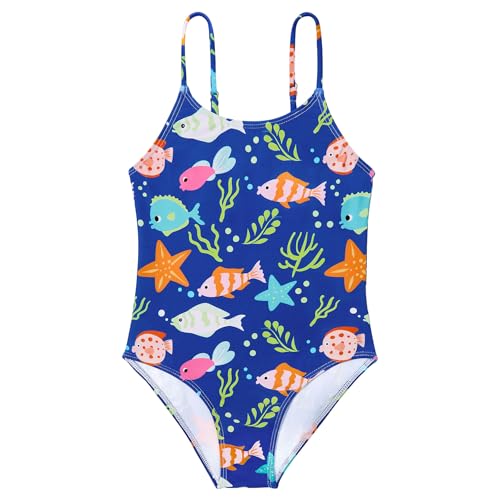 Image of Zando Girls Bathing Suit Size 2-10 Years - Cute Toddler Swimsuit Girl Adjustable One Piece Swimwear for Summer Beach Wear