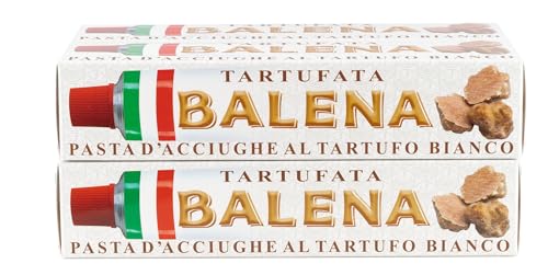 PASTA D'ACCIUGHE BALENA AL TARTUFO BIANCO CONFEZIONE DA 4 TUBETTI ASTUCCIATI