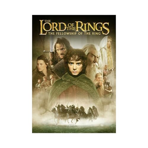 Image of BLINKART The Lord of the Rings (2001) Movie Poster 12x18 Inch | Unframed Wall Art Print on Premium 300 GSM Paper | Vintage Aesthetic Mid Century Film Decor for Bedroom, Living Room, Office