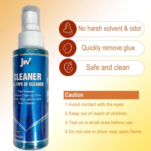 Image of Glorious Hub 100 ml Instant Hair Patch Glue Cleaner /Remover | Hair Wig adhesive Remover solvent | Skin Safe | Easy to use Spray | Pleasant fragnance| Pack of 1|