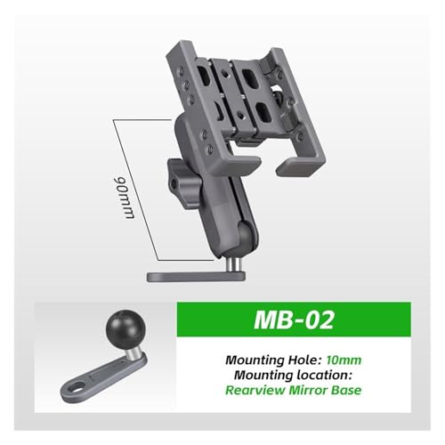 Support téléphone moto évite vibrations fixation aluminium stable