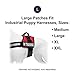 Industrial Puppy in Training Dog Patch with Hook Back and Reflective Lettering - Service Dog in Training Patch Tag for Service Vest in for Working