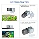 Lychee WiFi-gesteuerter Aquarium-Futterspender, automatischer Fisch-Futterspender mit USB-Ladekabel, Fisch-Futterspender für Aquarien(Silber-)