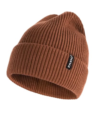 Bonnet chaud d’hiver en maille épaisse Zylioo pour grand tour de tête L/XL