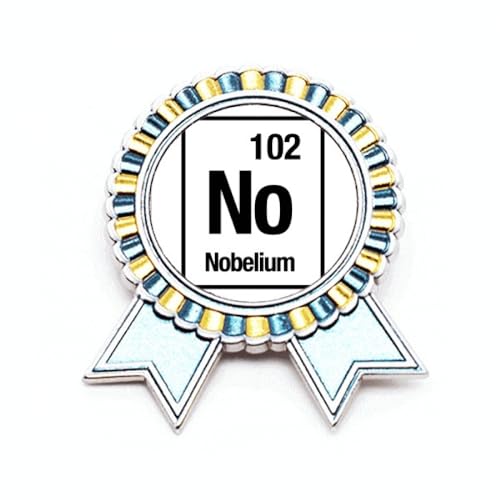 Broche No Nobelium en métal cadeau idéal médaille de prix taille M