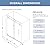 DELAVIN 59" W x 72" H Frameless Shower Door, 5/16" (8mm) Tempered Clear Glass Sliding Shower Door with Explosion-Proof Film, Stainless Steel Glass Shower Door Reversible Installation, Silver