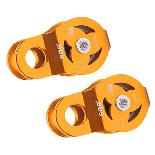 1 Par de Polia inconfundible de 23KN para Escalada Arborista Ao Ar Livre