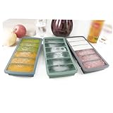 ABOOFAN Molde para Cubitos de Hielo de Silicona con Cavidades y Tapa Molde DIY para Hacer Helados Bloques y Paletas Accesorio de Cocina Resistente y Fácil de Limpiar Color Azul Oscuro